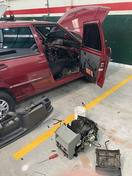 refrillotti®-aire-acondicionado-automotriz-tablero-desarmado-cambio-evaporador-fiat-uno